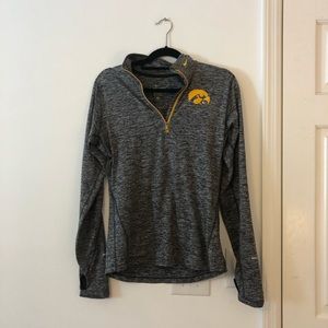 iowa hawkeyes nike dri-fit quarter zip